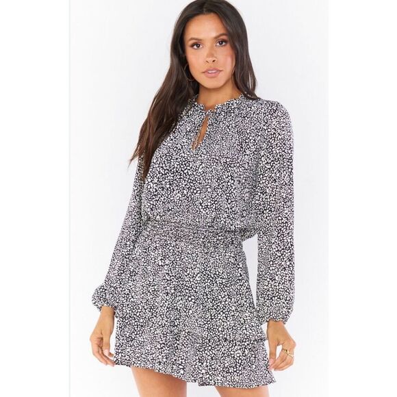 Show Me Your Mumu Tatum Mini Dress - Size S Black and White - Picture 1 of 9